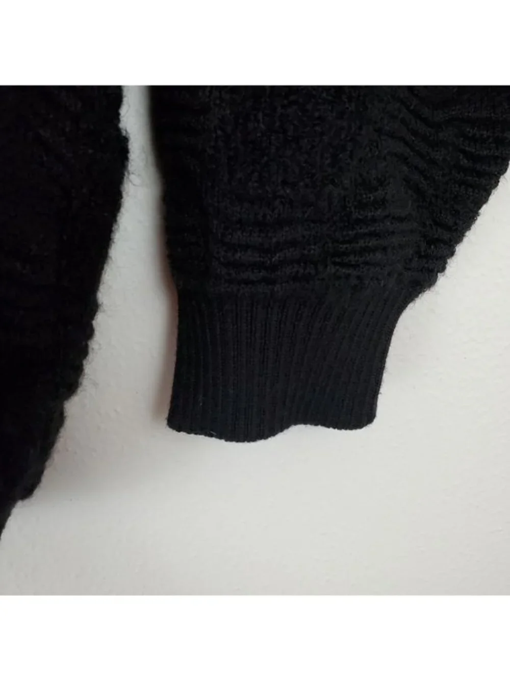 Beau Brummel vintage wool sweater textured knit crew neck